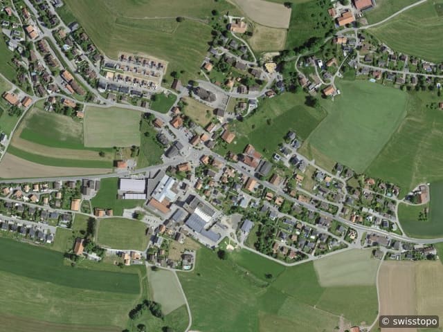 Luftbild Treyvaux