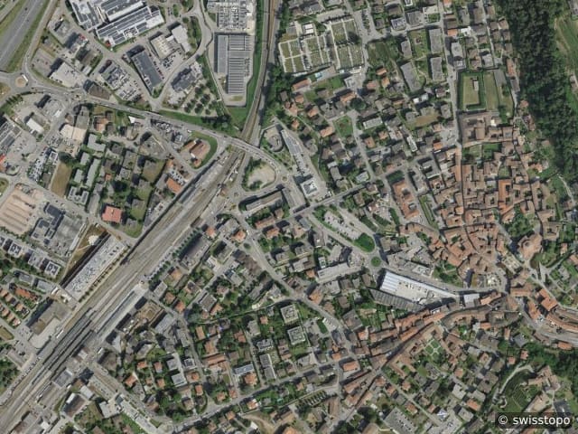 Luftbild Via Borromini 21, Mendrisio