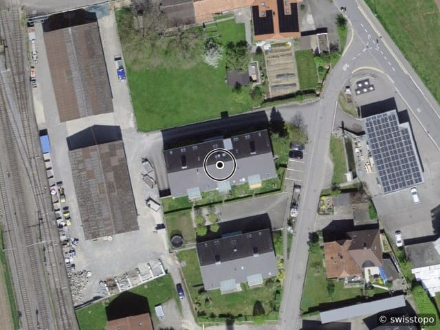 Luftbild der Lage – Sägeweg 25, 3114 Wichtrach