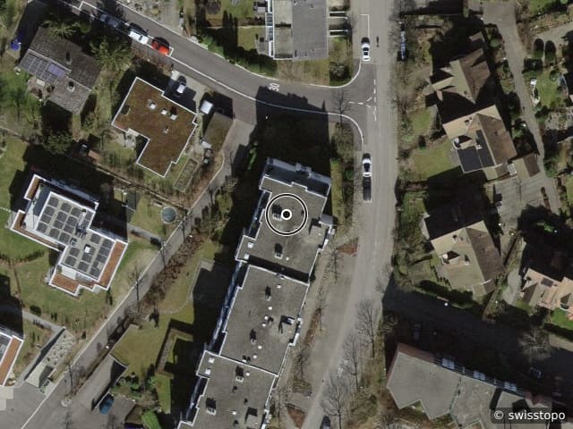 Luftbild der Lage – Winkelriedstrasse 80, 8203 Schaffhausen