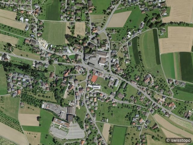 Luftbild Teufenthal Aargau