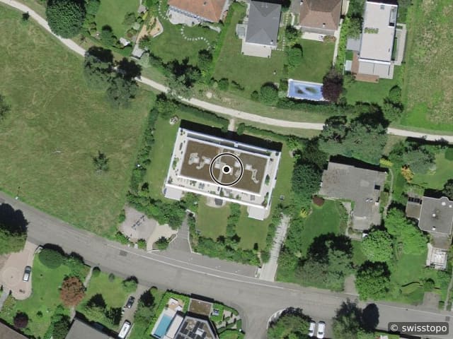 Luftbild der Lage – Spitzackerstrasse 23, 4103 Bottmingen