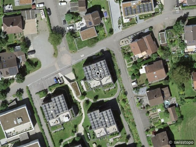 Vista aerea della posizione – Münzentalstrasse 8C, 5212 Hausen
