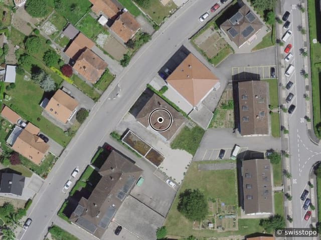 Luftbild Rue du Tirage 15, Bulle