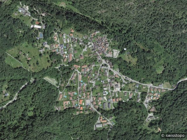 Luftbild Via Enrico Pestalozzi 34, Arcegno