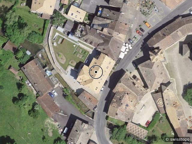 Luftbild Rue du Bourg 24, Romainmôtier