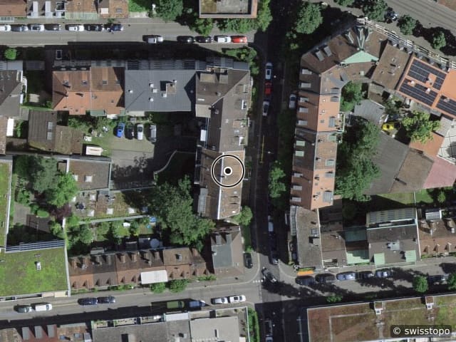 Luftbild Efringerstrasse 79, Basel