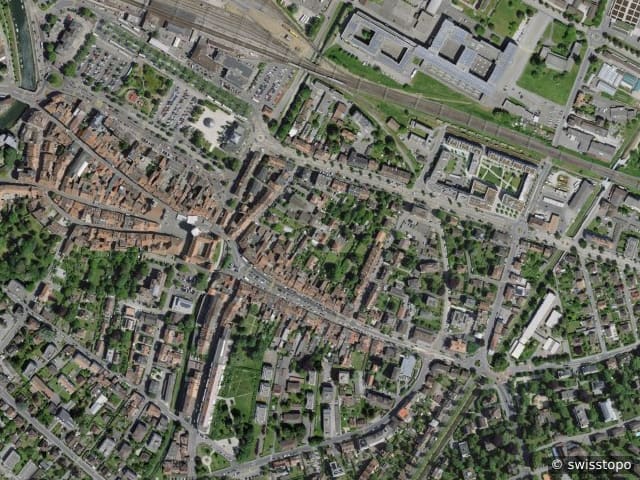 Luftbild Rue Cordey 10, Yverdon-les-Bains