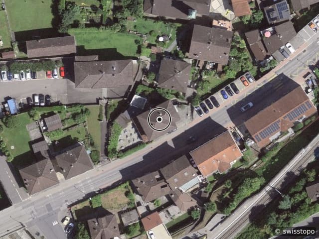Luftbild der Lage – Via Cantonale 34, 6576 Gerra