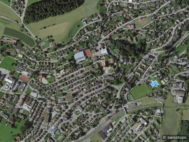 Luftbild: das Gebiet