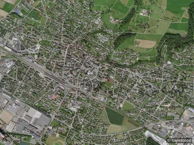 Vista aerea della posizione – Weinfelden