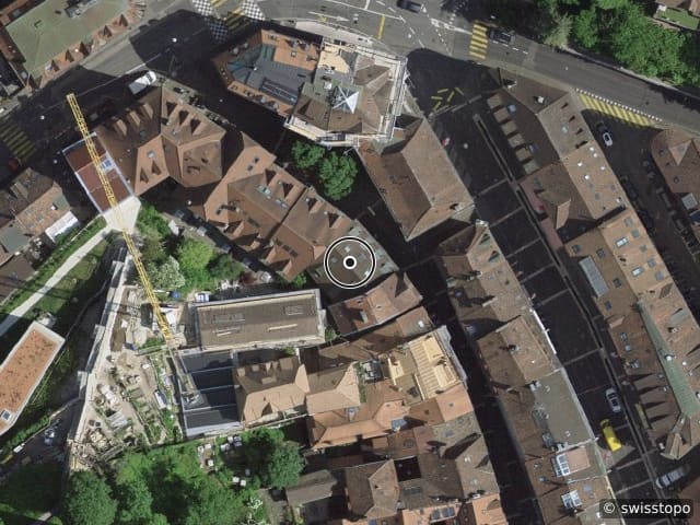 Luftbild Rue des Moulins 45, Neuchâtel