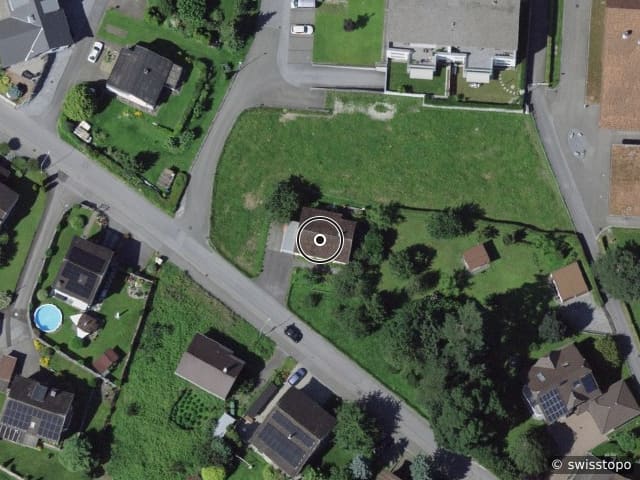 Luftbild der Lage – Ergetenstrasse 23, 9445 Rebstein