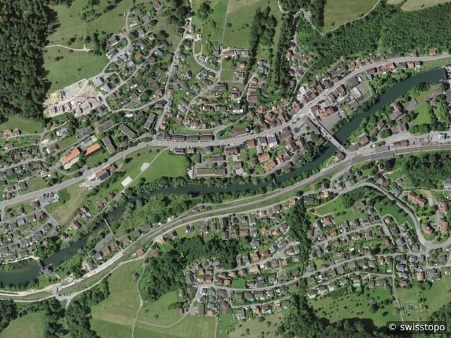 Luftbild: das Gebiet