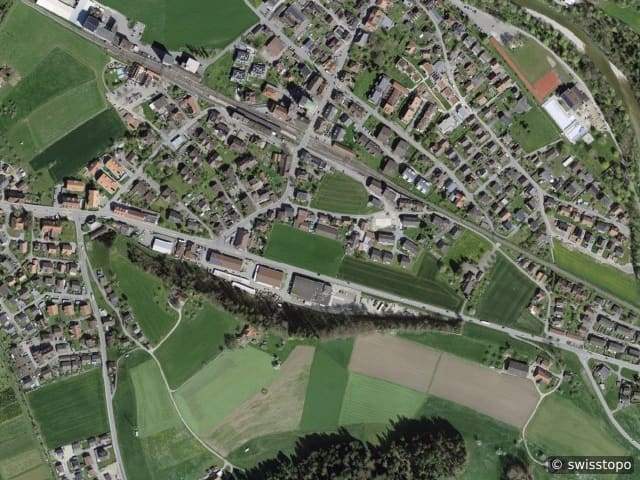 Luftbild der Lage – 3432 Lützelflüh-Goldbach