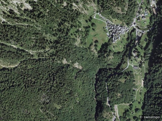Luftbild Fusio, Maggiatal, Lago Maggiore