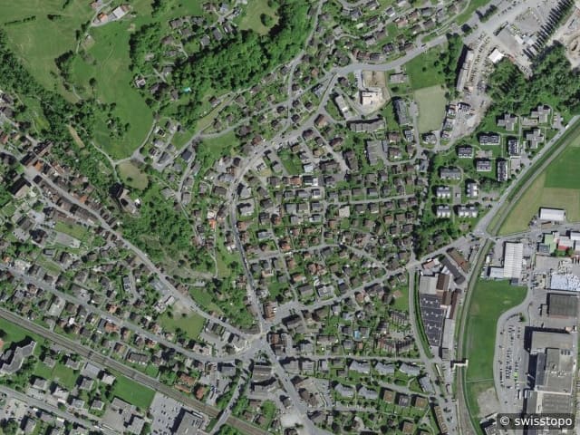 Luftbild Zürcherstrasse 61, Sargans
