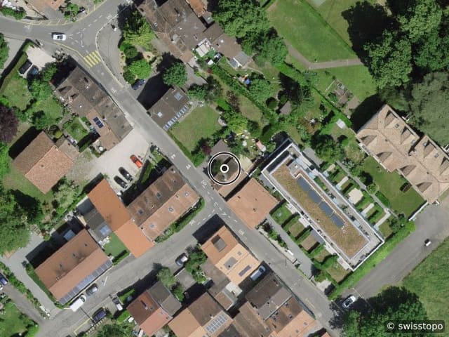 Luftbild der Lage – Chemin de la Greube 5, 1214 Vernier