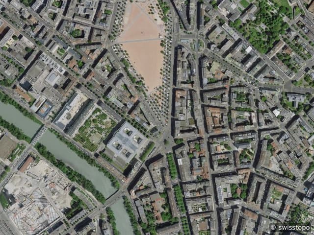 Luftbild der Lage – 1205 Genève
