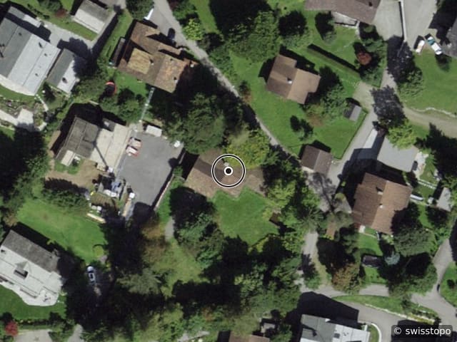Luftbild der Lage – Höfjiweg 9, 7250 Klosters