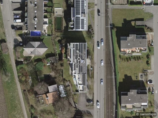 Luftbild der Lage – Bremgartnerstr. 126, 8953 Dietikon