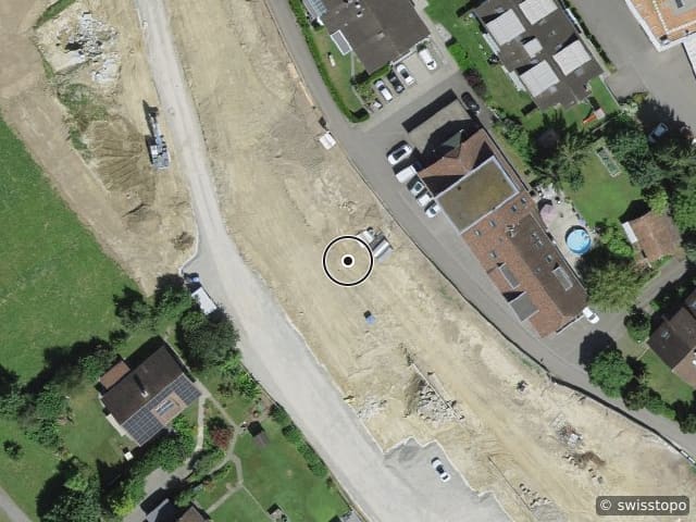 Luftbild der Lage – Murhubelweg 6, 6234 Triengen