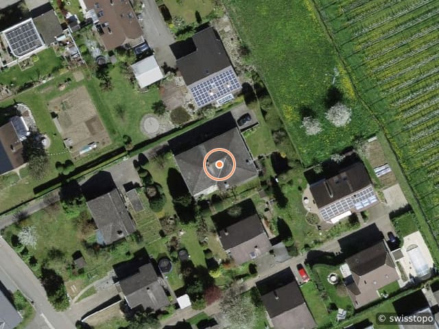 Luftbild Längackerweg 37, Studen