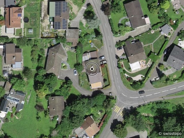 Luftbild der Lage – Kindhauserstrasse 5, 8962 Bergdietikon