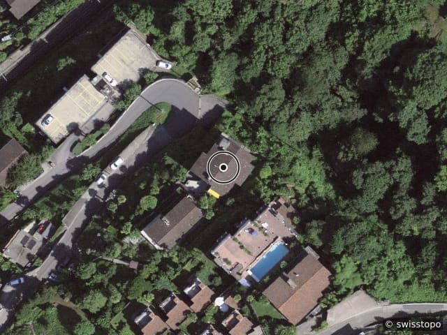 Luftbild der Lage – Via Serafino Balestra 13, 6576 Gerra