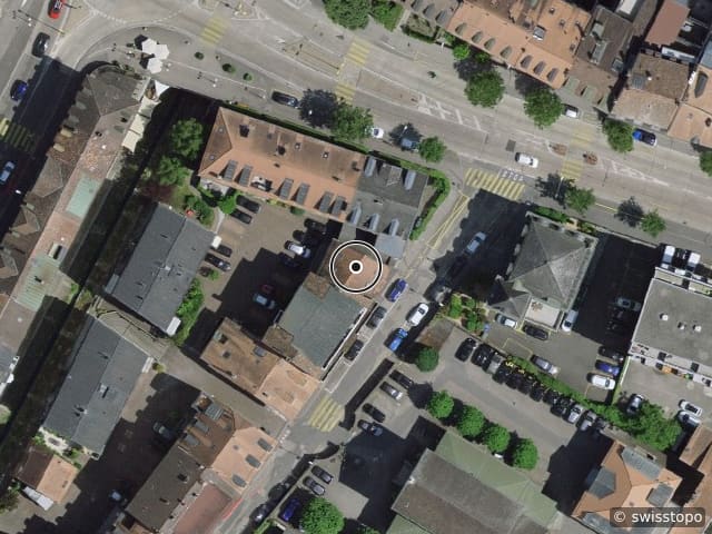 Luftbild Rue de la Maison-Rouge 31, Yverdon-les-Bains