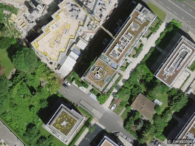 Luftbild Rue Denis-de-Rougemont 22, Genève