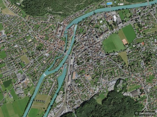 Luftbild Interlaken