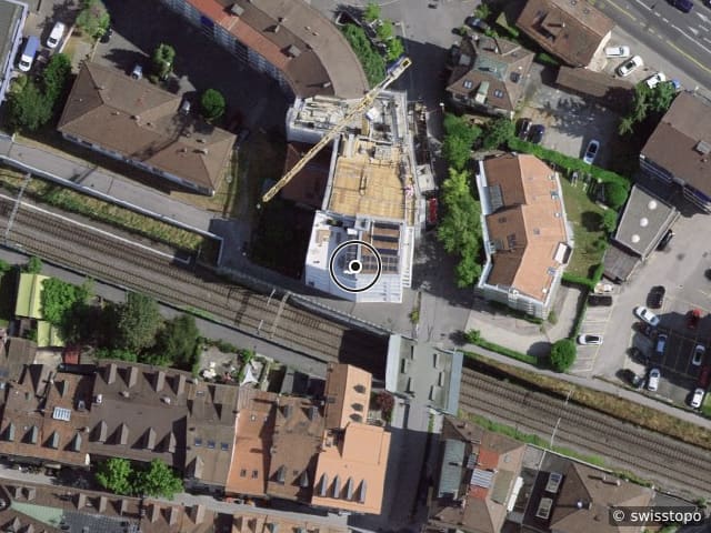 Luftbild der Lage – Avenue du Prieuré 13, 1009 Pully
