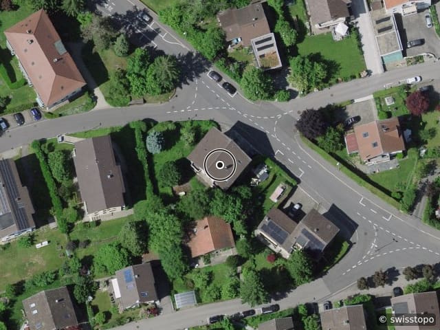 Luftbild Route de la Broye 22, Fribourg