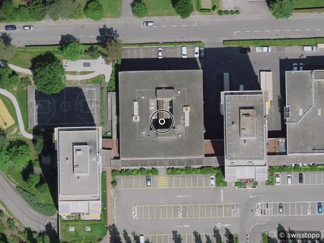 Luftbild Route de Beaumont 20, Fribourg