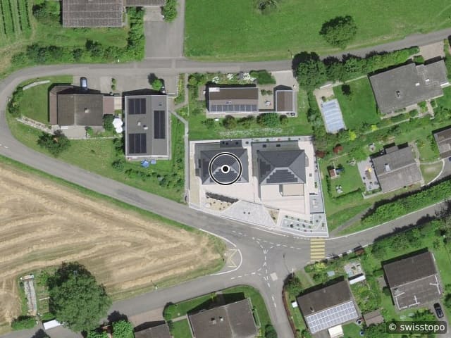 Luftbild der Lage – Rütigasse 32, 5105 Auenstein