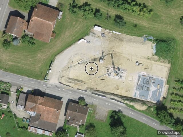 Vista aerea della posizione – Schönholzerswilerstrasse 1, 9517 Mettlen