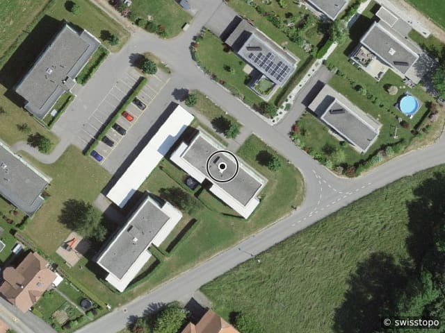 Aerial view of the location – Route de Villaz 29, 1690 Lussy
