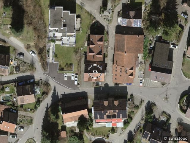 Aerial view of the location – Chatzetöbeli 1, 8345 Adetswil