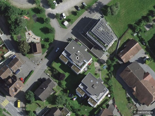 Luftbild der Lage – Stermelstrasse 4A, 6252 Dagmersellen