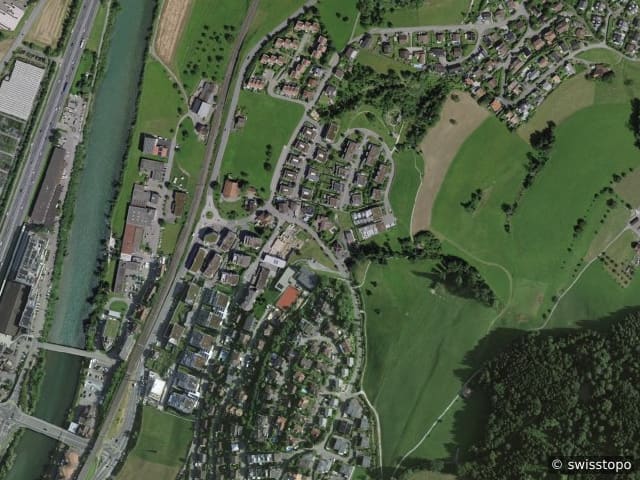 Luftbild: das Gebiet