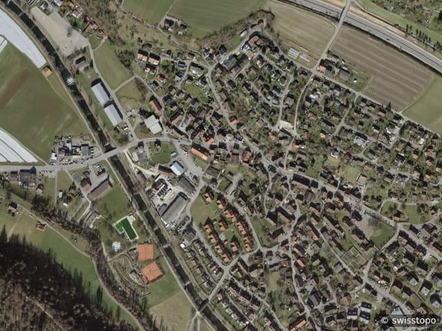 Luftbild Glattfelden — die genaue Adresse erhalten Sie auf Anfrage.