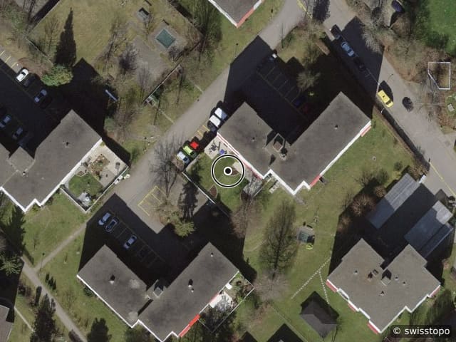 Luftbild der Lage – Goldbühlstrasse 6, 8620 Wetzikon