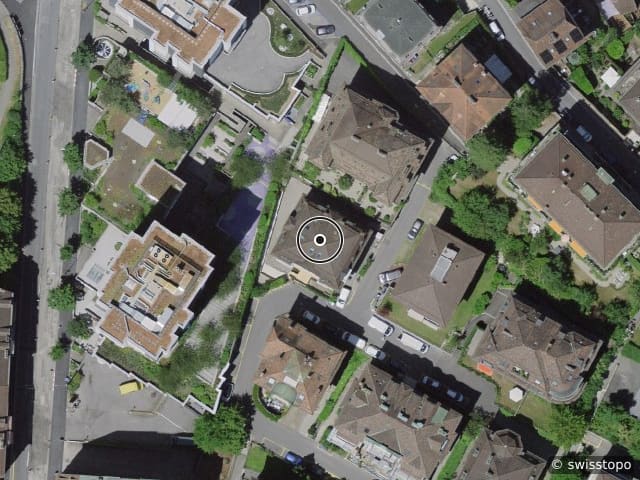 Luftbild der Lage – Avenue de Riant-Mont 13, 1004 Lausanne