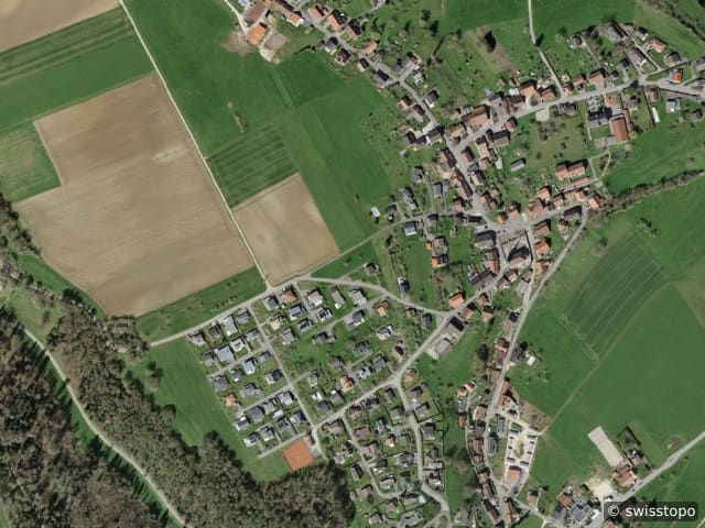 Luftbild der Lage – 2905 Courtedoux