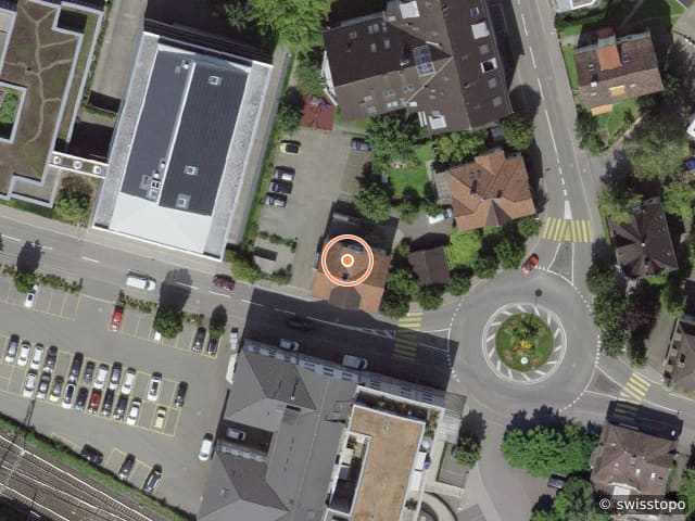 Luftbild der Lage – Freiestrasse 5, 8570 Weinfelden