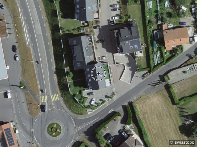 Vue aérienne de l’emplacement – EN COULAYE 26, 1029 Villars