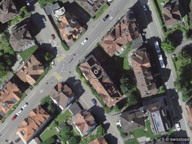 Luftbild der Lage – Demutstrasse 7, 9001 St . Gallen