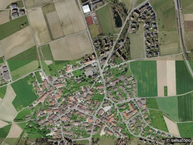 Luftbild: das Gebiet