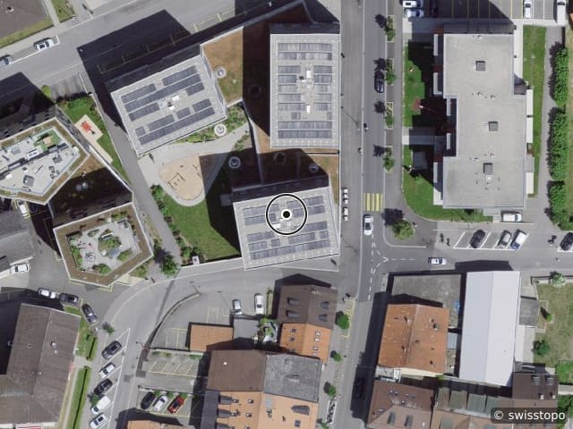 Luftbild Rue de la Toula 1B, Bulle